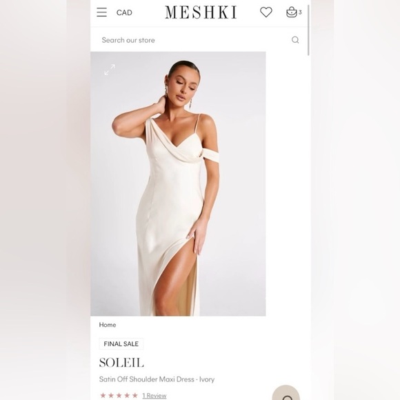 MESHKI Dress size XS - Picture 2 of 4